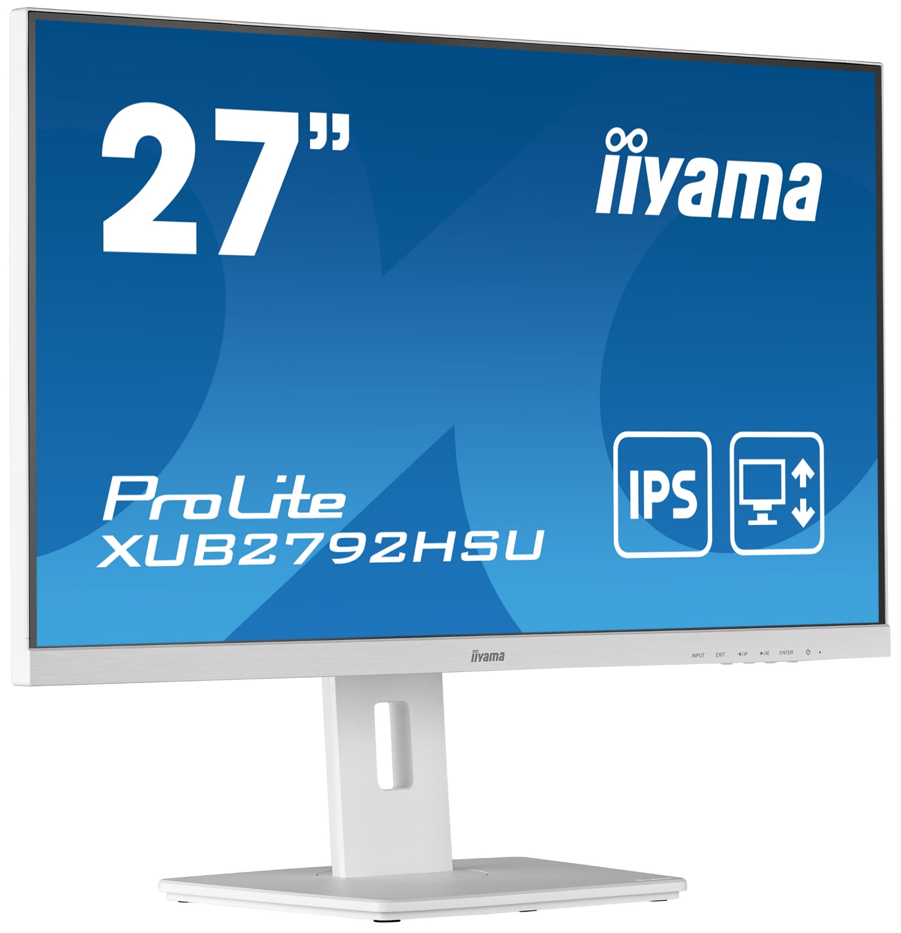 מסך מחשב IIYAMA 27’ PROLITE FHD 4MS WITH SPEAKERS WHITE IPS