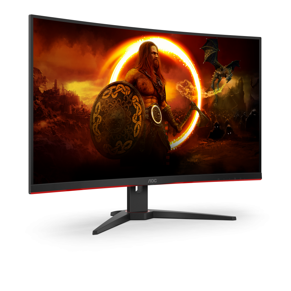 מסך גיימינג קעור AOC 31.5’’ QHD 165Hz 1ms VA