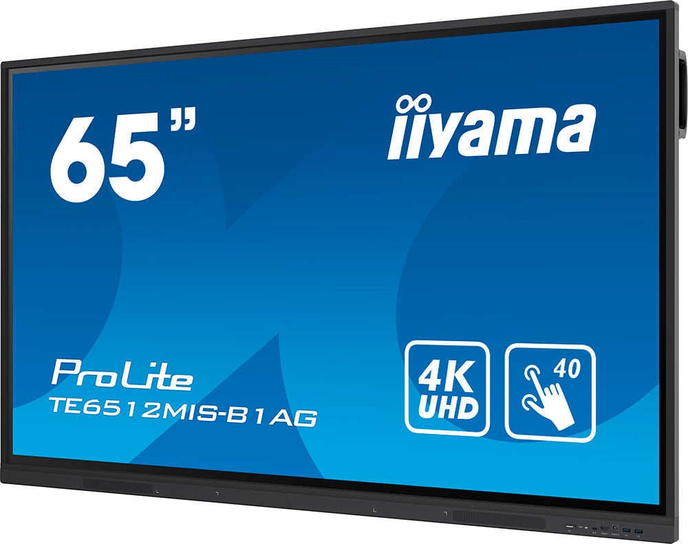 מסך מגע אינטראקטיבי בגודל 65 אינצ’ IIYAMA 65’ PROLITE IPS 40PT TOUCH 4K INTERACTIVE