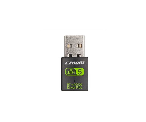 מתאם רשת אלחטית וEZcool 600Mbps Dual Band USB WIFI Adapter -BT +