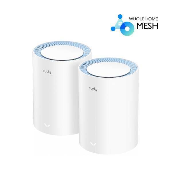 מגדיל טווח AC1200 Dual Band Whole Home Wi-Fi Mesh System 2-PACK - Cryptech