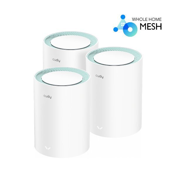 מגדיל טווח AC1200 Dual Band Whole Home Wi-Fi Mesh System 3-PACK 10/100/1000 - Cryptech