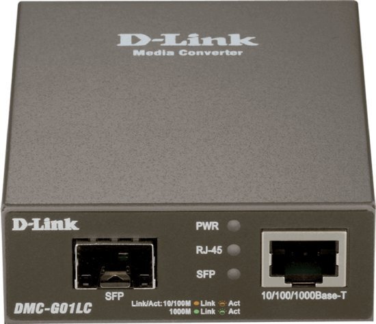 ממיר חיבור רשת אופטי D-Link Gigabit Media Converter DMC-G01LC - Cryptech