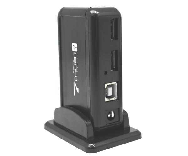 מפצל 7 PORT USB 2.0 אקטיבי כולל חיבור מתח