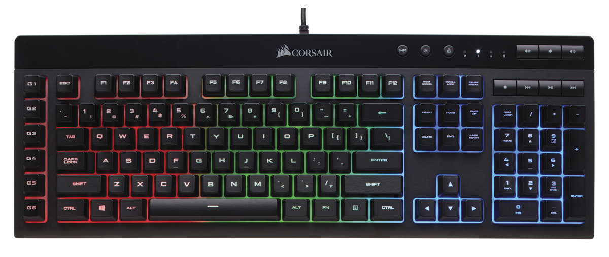 מקלדת גיימינג CORSAIR K55 RGB - Cryptech