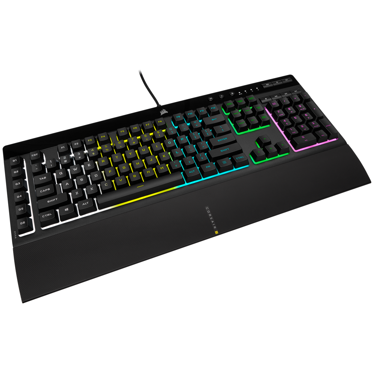 מקלדת גיימינג CORSAIR K55 RGB PRO - Cryptech