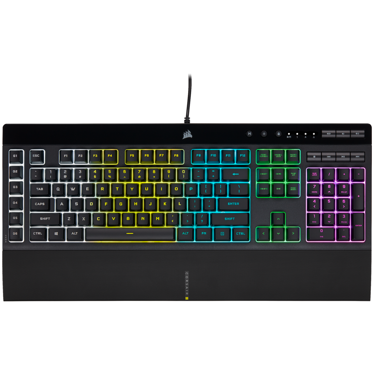 מקלדת גיימינג CORSAIR K55 RGB PRO - Cryptech