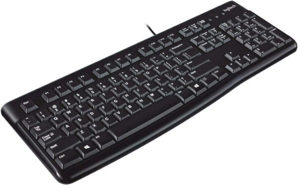 מקלדת לוגיטק חוטית עברית אנגלית LOGITECH K120 - Cryptech