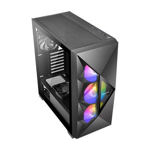 מארז ANTEC DF800 FLUX Mid Tower ATX RGB Tempered Glass side - Cryptech