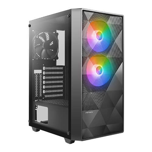 מארז ANTEC Mid Tower NX270 TG ATX fixed RGB Glass Side Panel - Cryptech