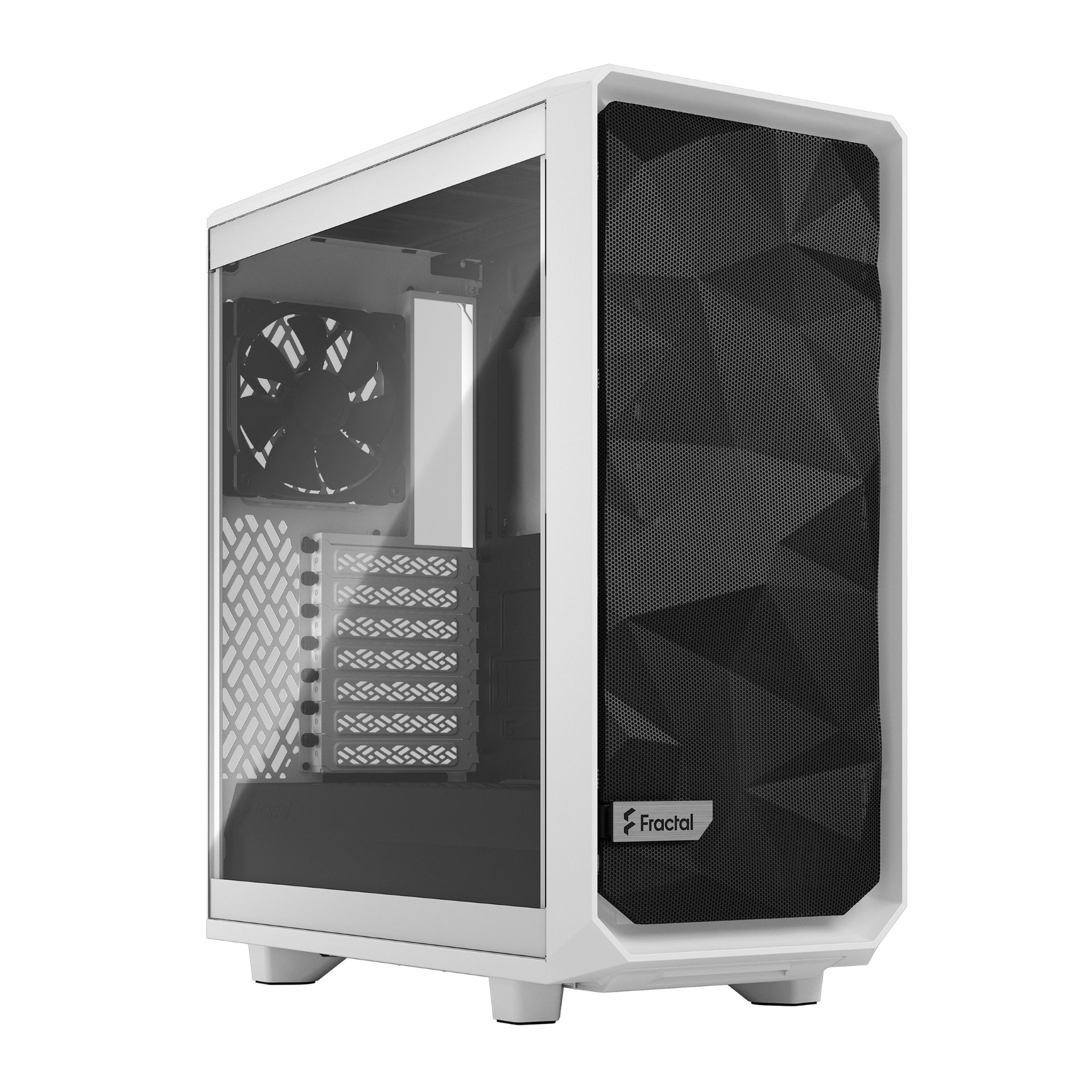 מארז FRACTAL DESIGN MESHIFY 2 COMPACT WHITE TG CLEAR TINT - Cryptech