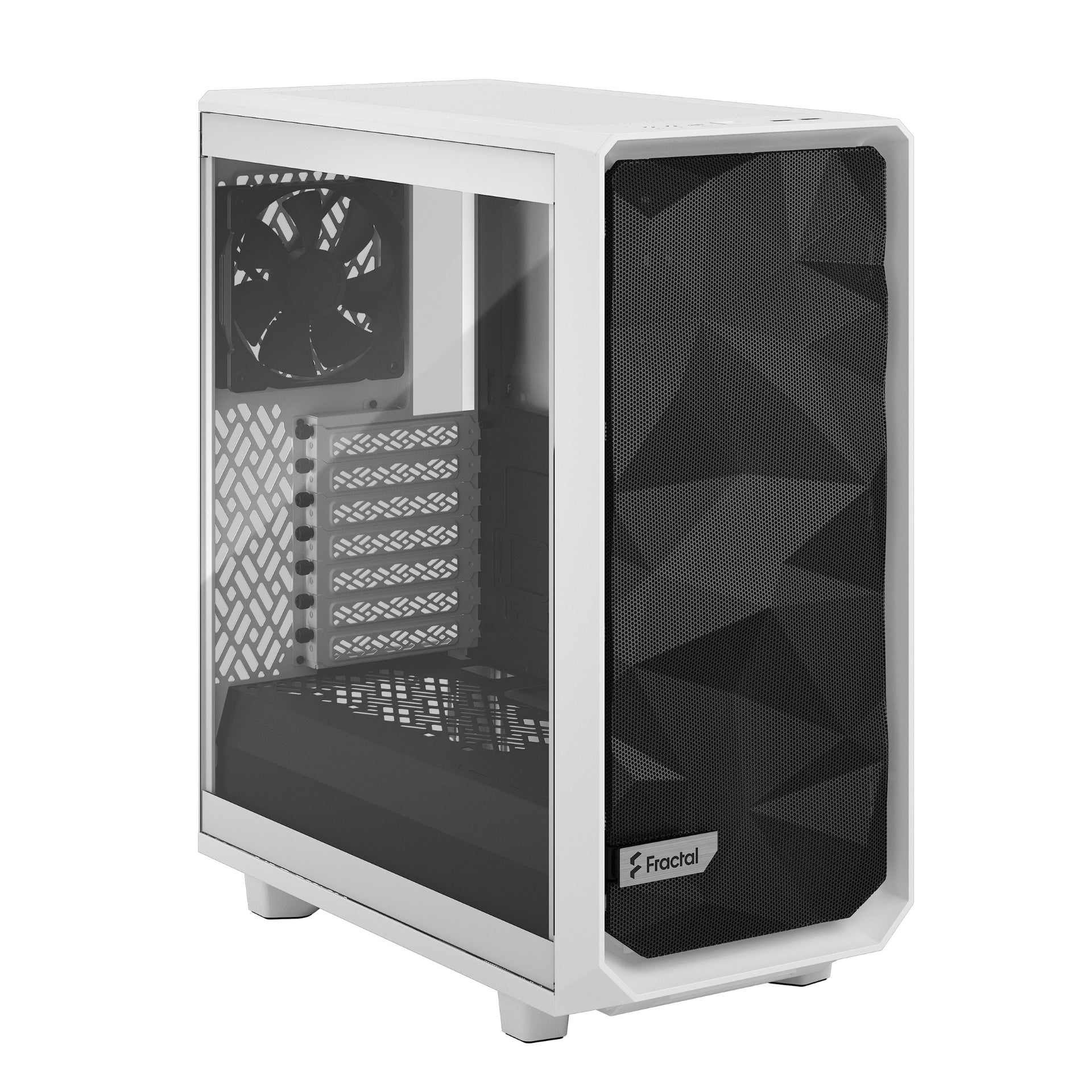 מארז FRACTAL DESIGN MESHIFY 2 COMPACT WHITE TG CLEAR TINT - Cryptech