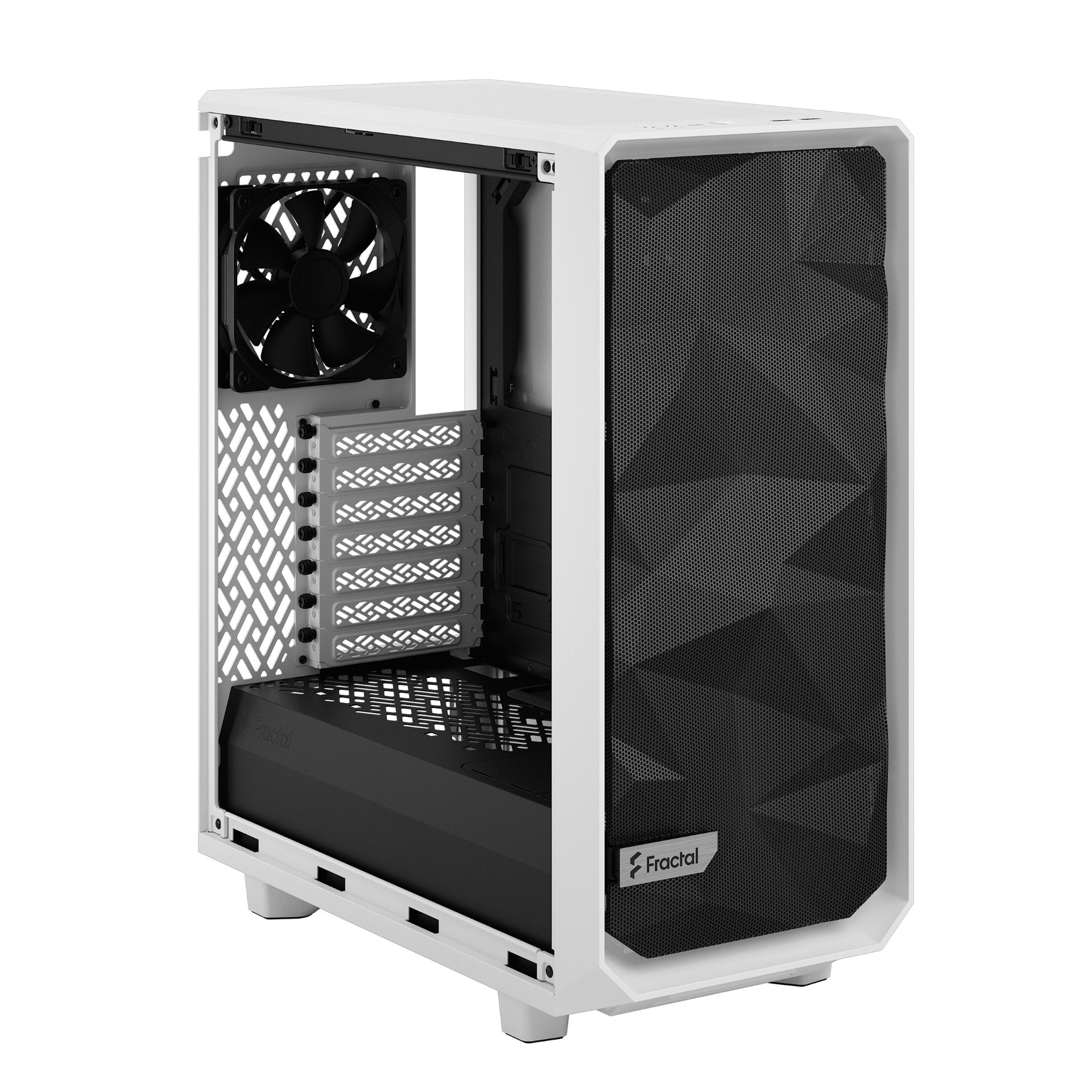 מארז FRACTAL DESIGN MESHIFY 2 COMPACT WHITE TG CLEAR TINT - Cryptech