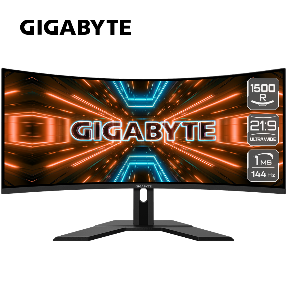 מסך גיימינג קעור GIGABYTE G34WQC 34’ WQHD 144HZ 1MS