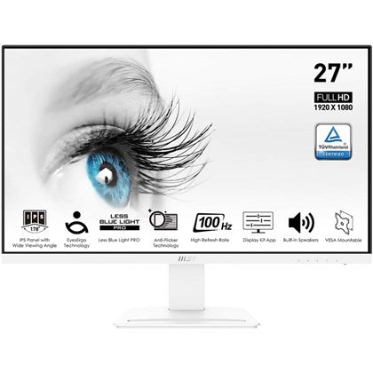 MSI PRO 27’’ WHITE/1MS/100Hz/Speakers/HDMI/DP/D-SUB/3Y