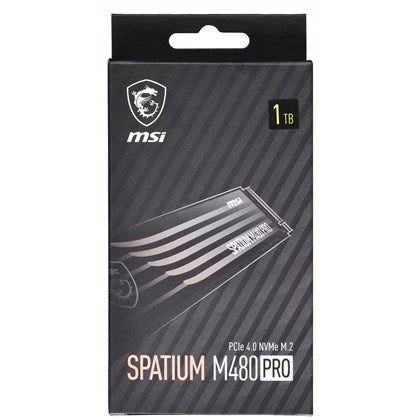 MSI SSD 1TB SPATIUM M480 Pro 7000/7400 PCIe 4.0 NVMe M.2 2280 5Y