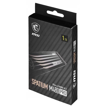 MSI SSD 1TB SPATIUM M480 Pro 7000/7400 PCIe 4.0 NVMe M.2 2280 5Y