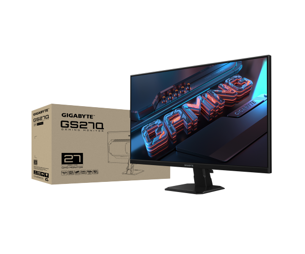 מסך גיימינג Gigabyte GS27Q IPS 2K QHD 1ms HDR400 144HZ Speakers