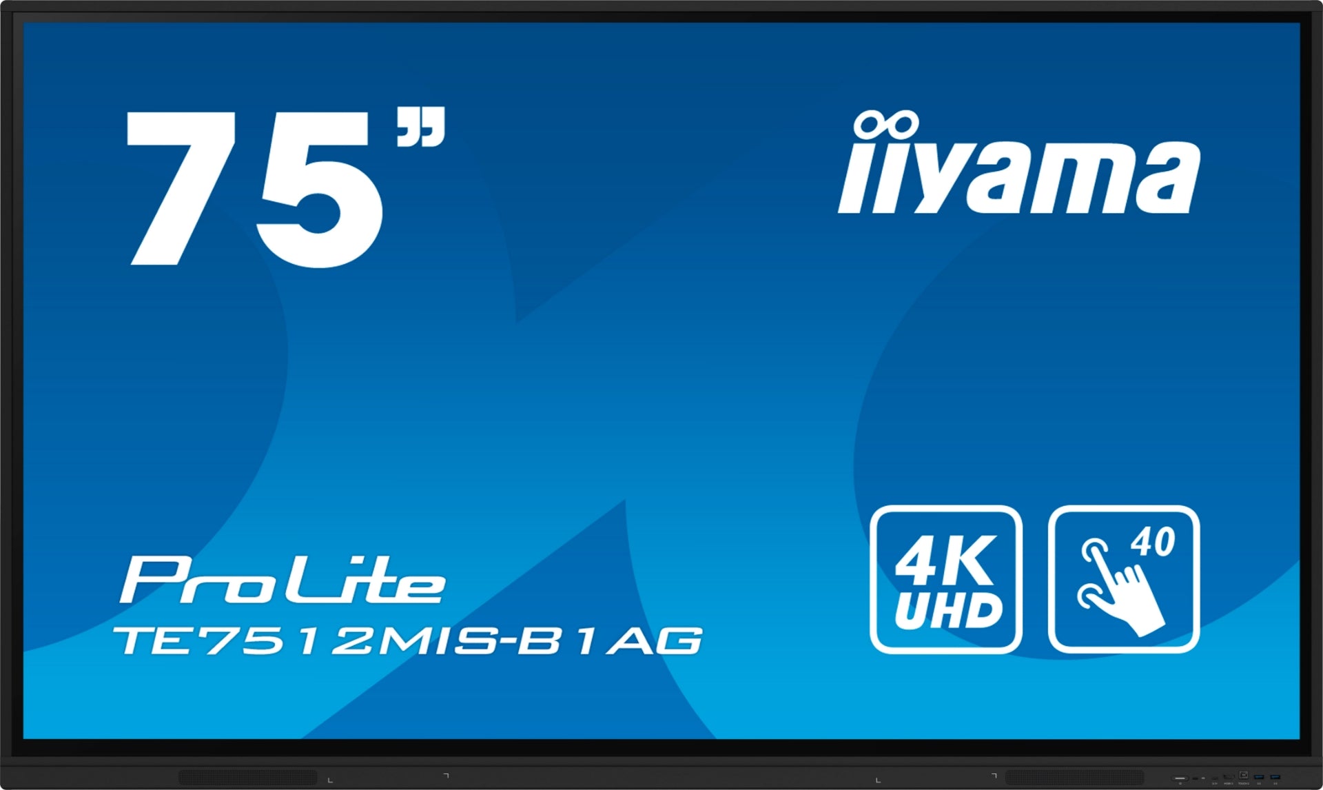 מסך מגע אינטראקטיבי בגודל 75 אינצ’ IIYAMA 75’ PROLITE IPS 40PT TOUCH 4K INTERACTIVE