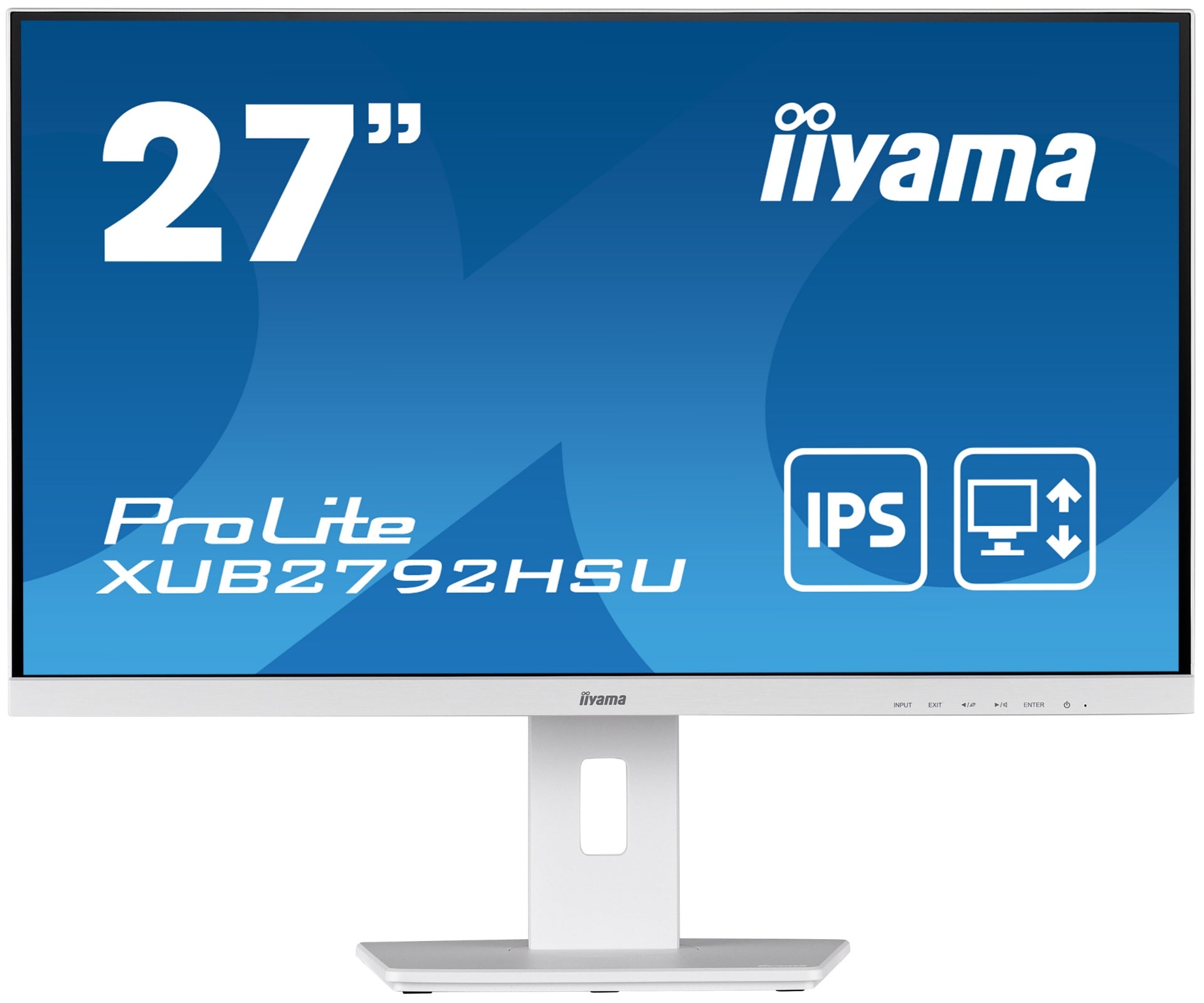 מסך מחשב IIYAMA 27’ PROLITE FHD 4MS WITH SPEAKERS WHITE IPS