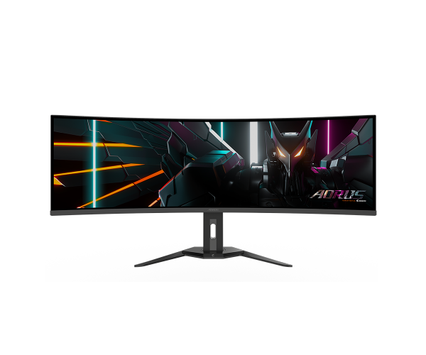 מסך AORUS CO49DQ Ultra-Wide DQHD OLED 0.03ms 144Hz KVM HDR