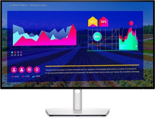 מסך Dell UltraSharp 27 Monitor QHD IPS 5Ms USB3.2 Type-C HDMI DP - Cryptech