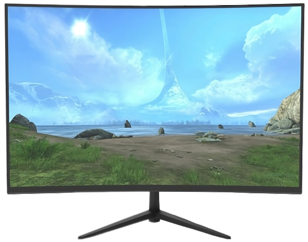 מסך גיימינג קעור Solid J239GCW 23.8 FHD VA 165HZ 5MS DP HDMI - Cryptech