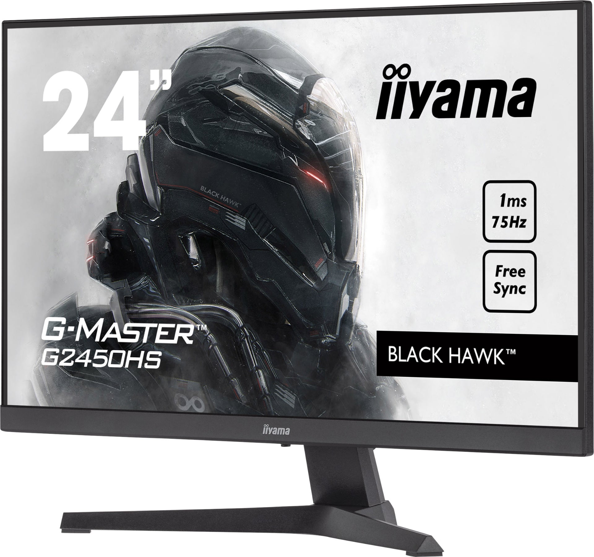 מסך מחשב גיימינג IIYAMA 23.8’ FHD 75HZ 1MS G-MASTER GAMING VA