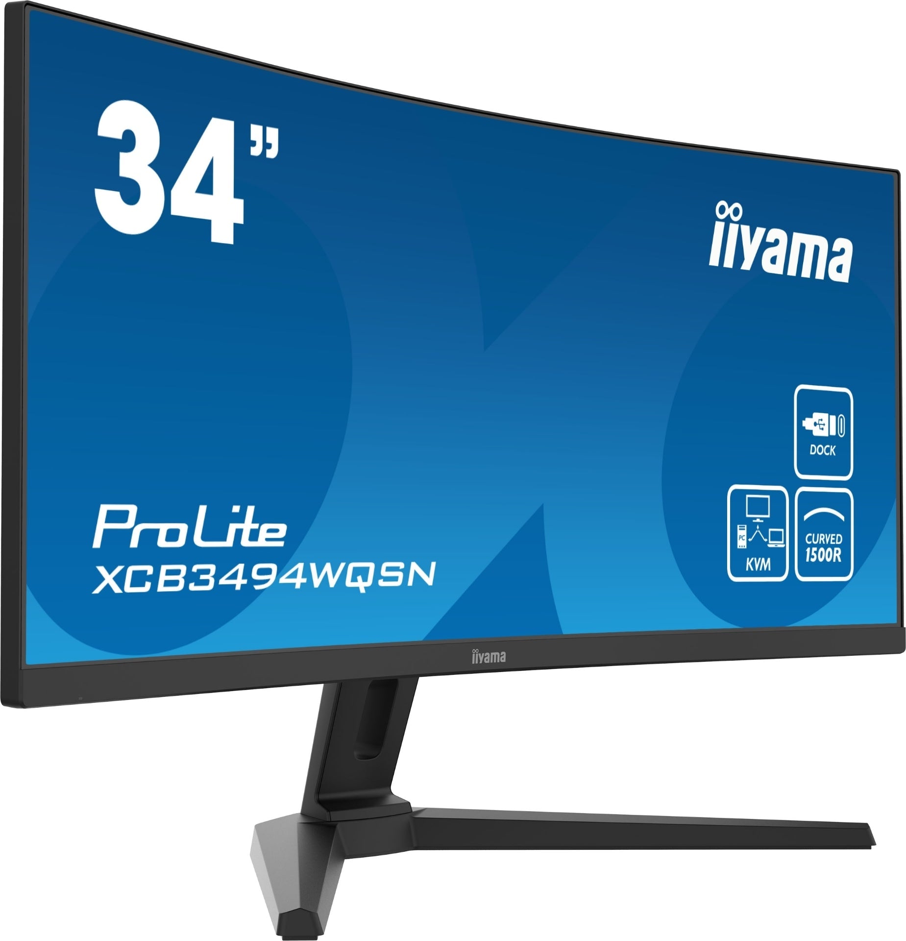 מסך מחשב קעור IIYAMA 34’ PROLITE UWQHD VA WITH USB-C CURVED