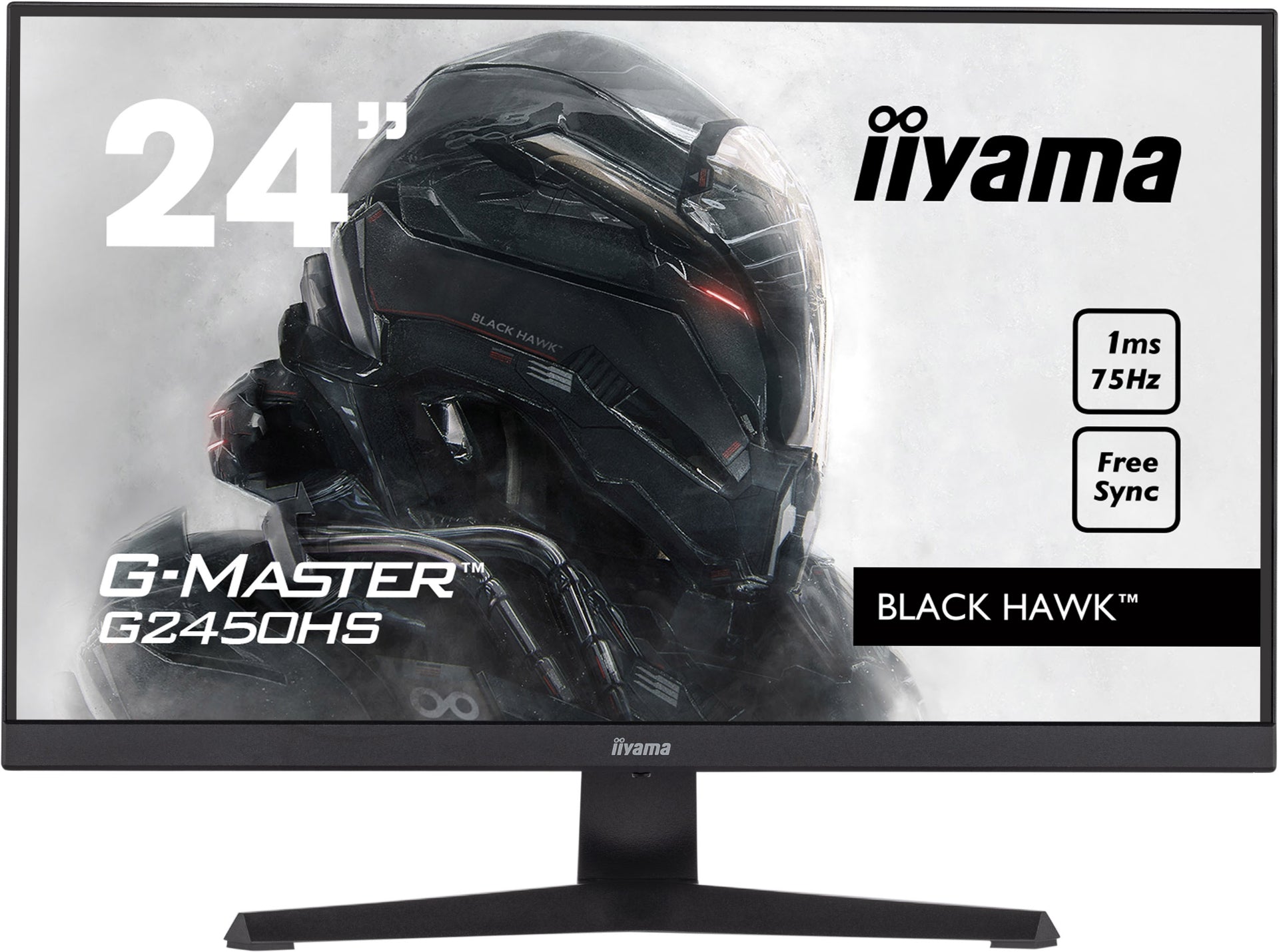 מסך מחשב גיימינג IIYAMA 23.8’ FHD 75HZ 1MS G-MASTER GAMING VA