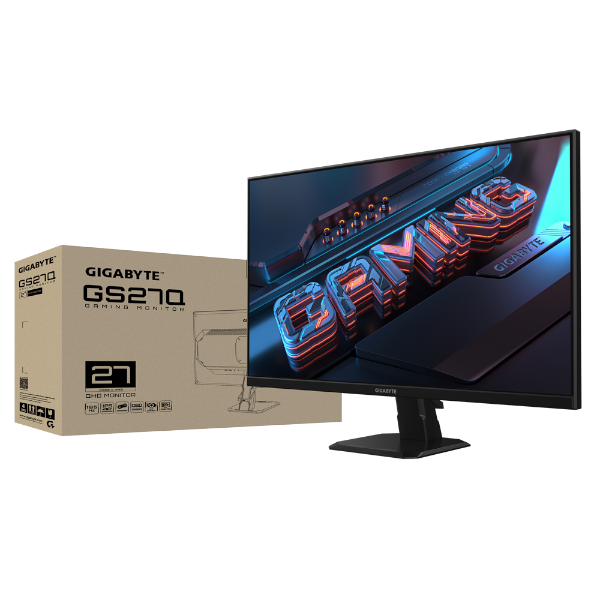 מסך גיימינג Gigabyte GS27Q IPS 2K QHD 1ms HDR400 144HZ Speakers