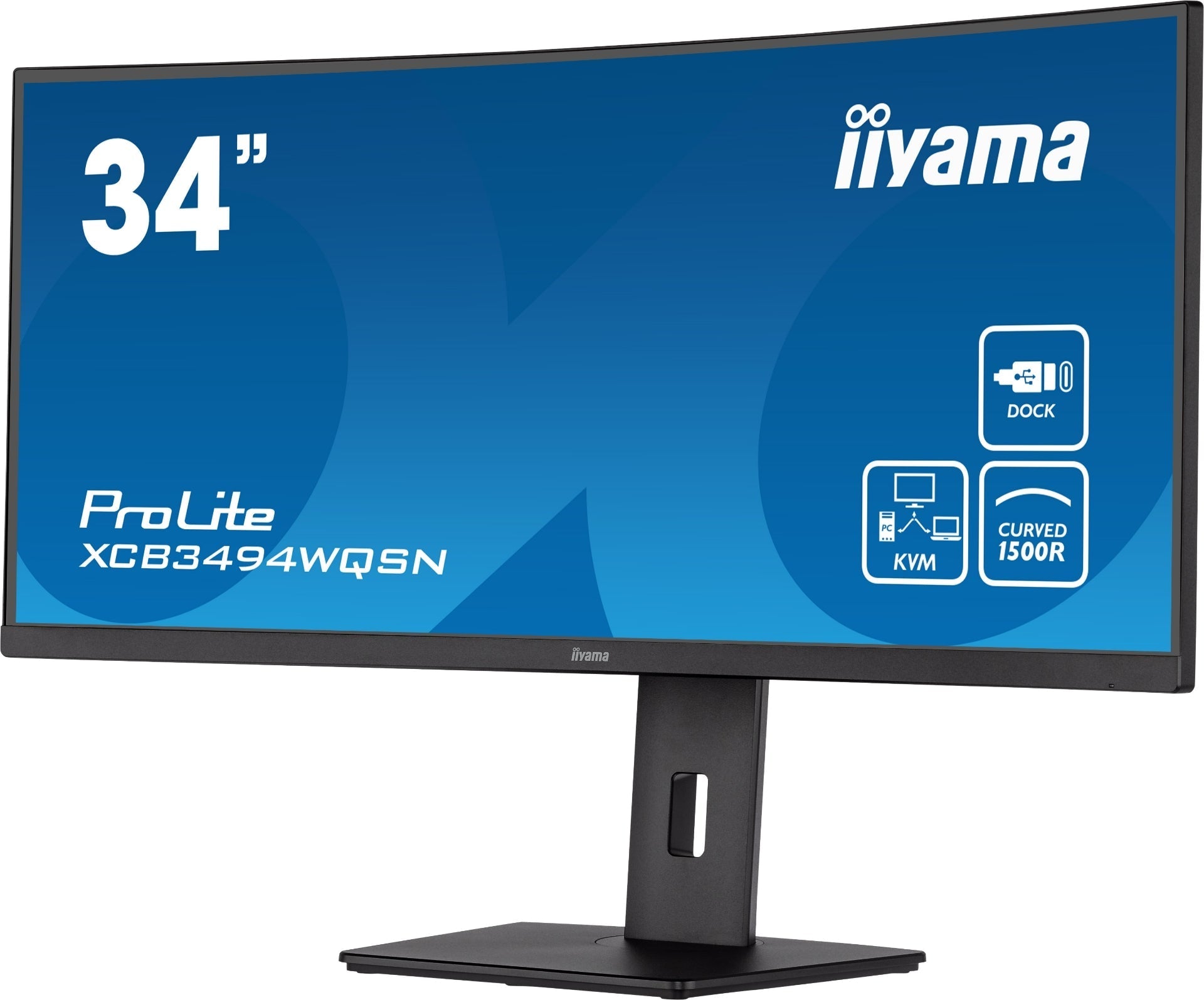 מסך מחשב קעור IIYAMA 34’ PROLITE UWQHD VA WITH USB-C