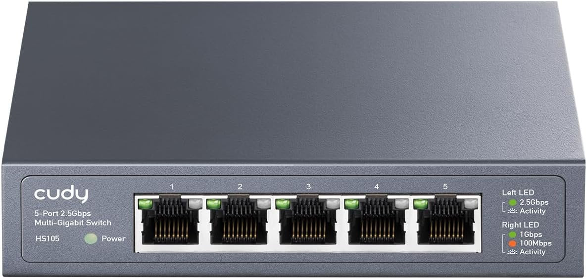 מתג Cudy 5 Port 2.5GB Unmanged Switch