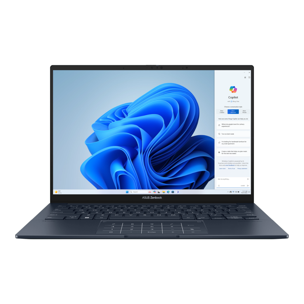 נייד ASUS UX3405MA Ultra 9 185H 32GB 1TB NVME 14 3K OLED WIN11H Blue - Cryptech