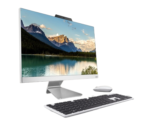 נייח ASUS AIO A3402 i5-1235U 8GB 512nvme 23.8 FHD DOS White - Cryptech