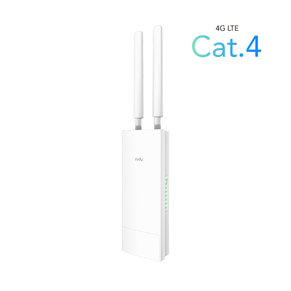 נתב מוקשח אלחוטי כולל מודם סלולרי CUDY LT500 OUTDOOR 4G LTE - Cryptech