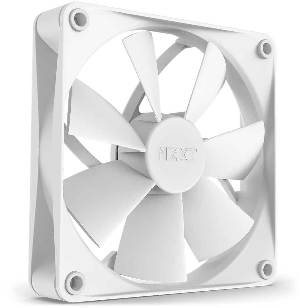 NZXT F120P 120MM STATIC PRESSURE WHITE FAN - Cryptech