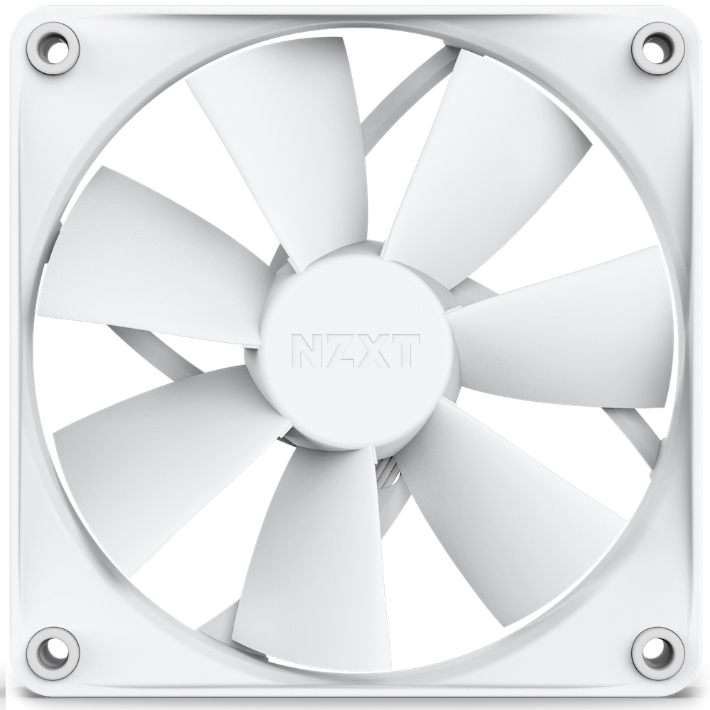 NZXT F120P 120MM STATIC PRESSURE WHITE FAN - Cryptech