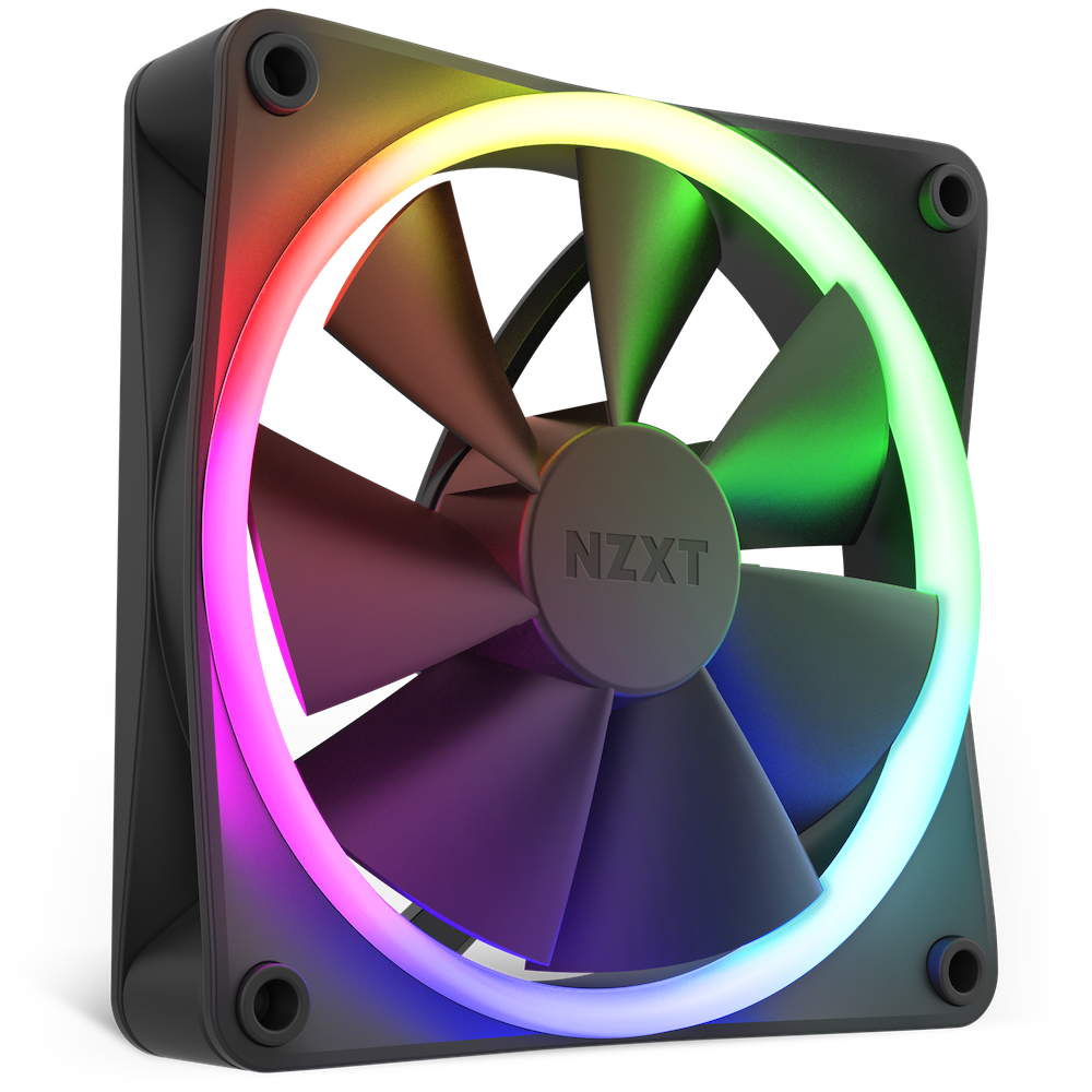 NZXT F120RGB 120MM RGB BLACK FAN - Cryptech