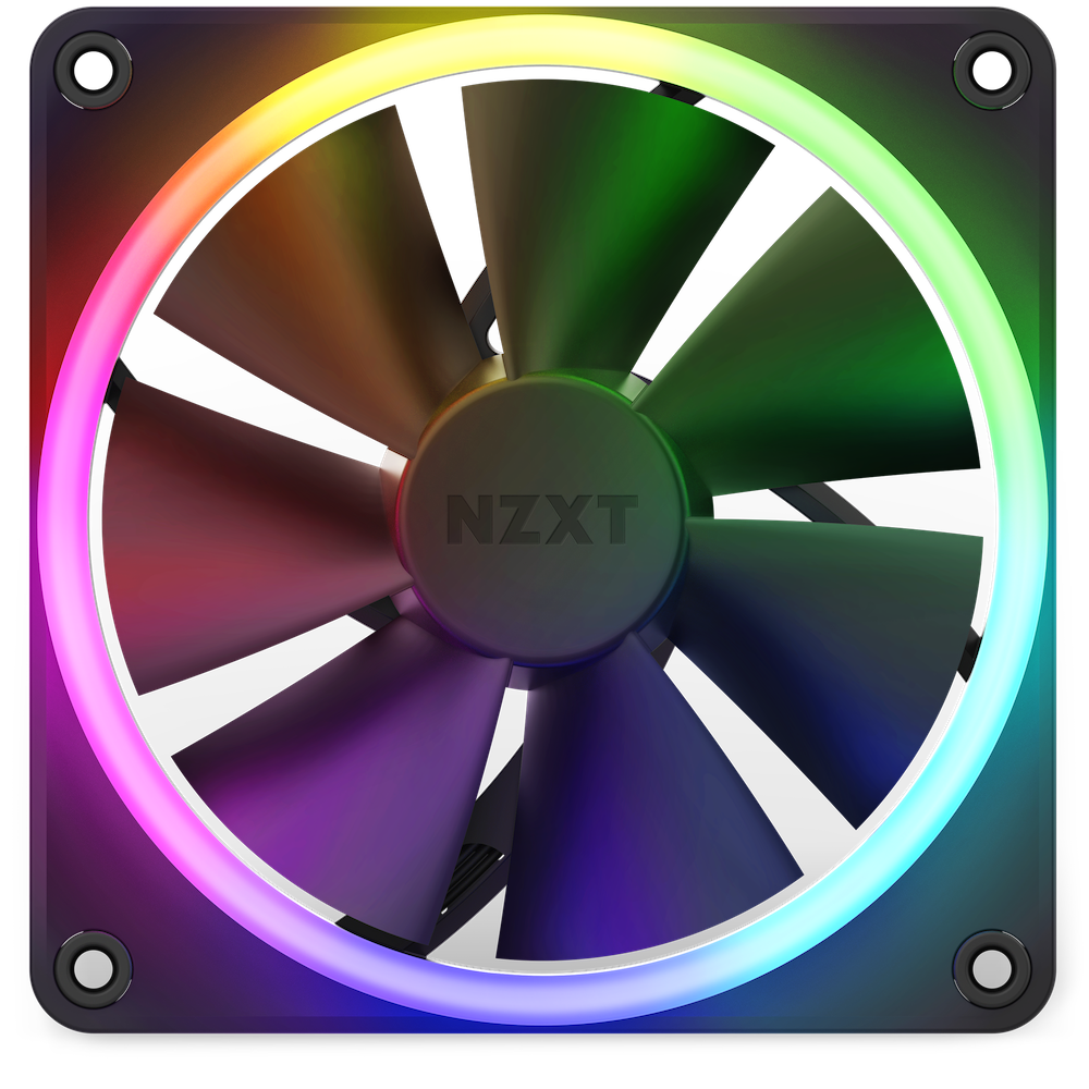 NZXT F120RGB 120MM RGB BLACK FAN - Cryptech