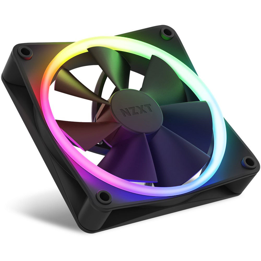 NZXT F120RGB 120MM RGB BLACK TRIPLE PACK FANS - Cryptech