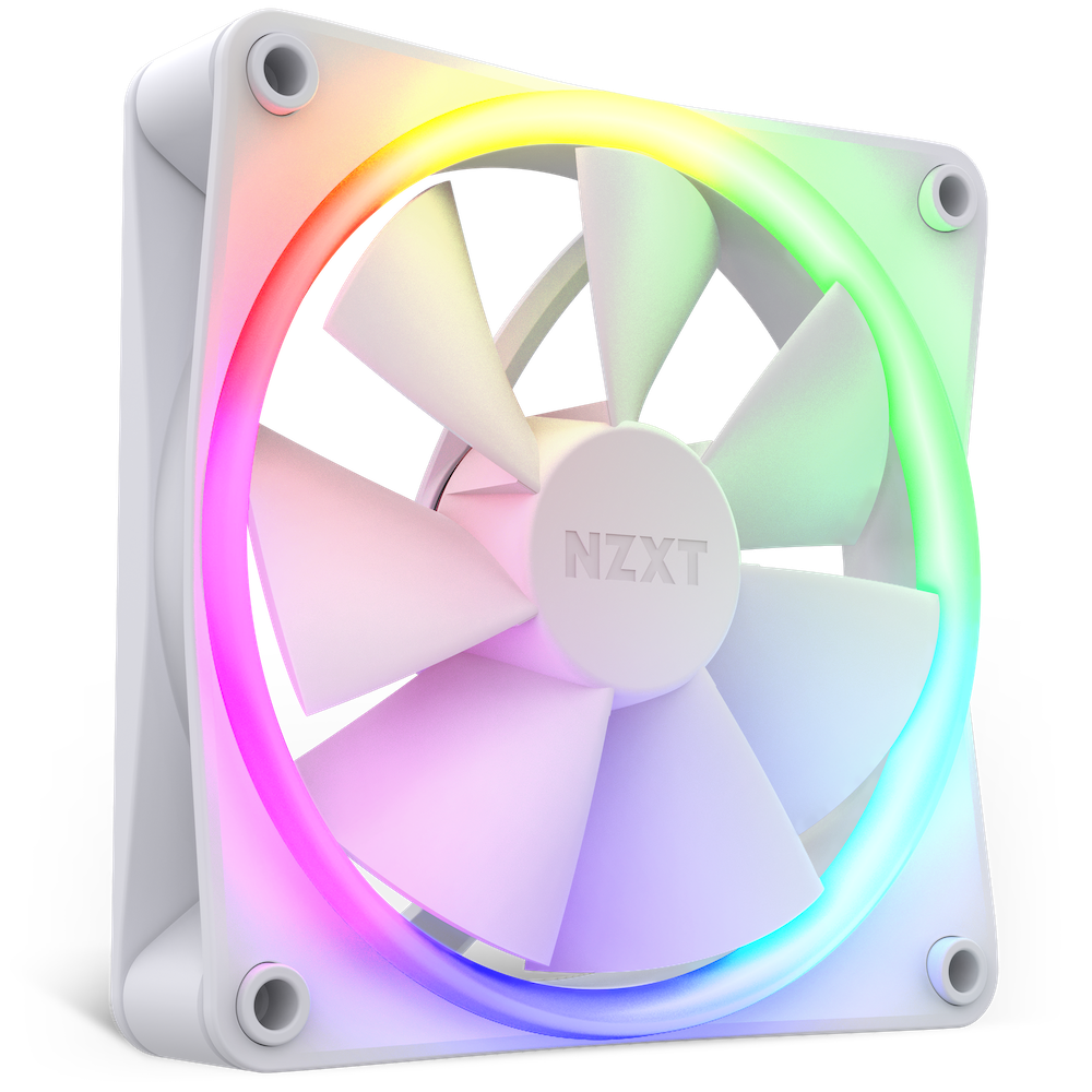 NZXT F120RGB 120MM RGB WHITE FAN - Cryptech