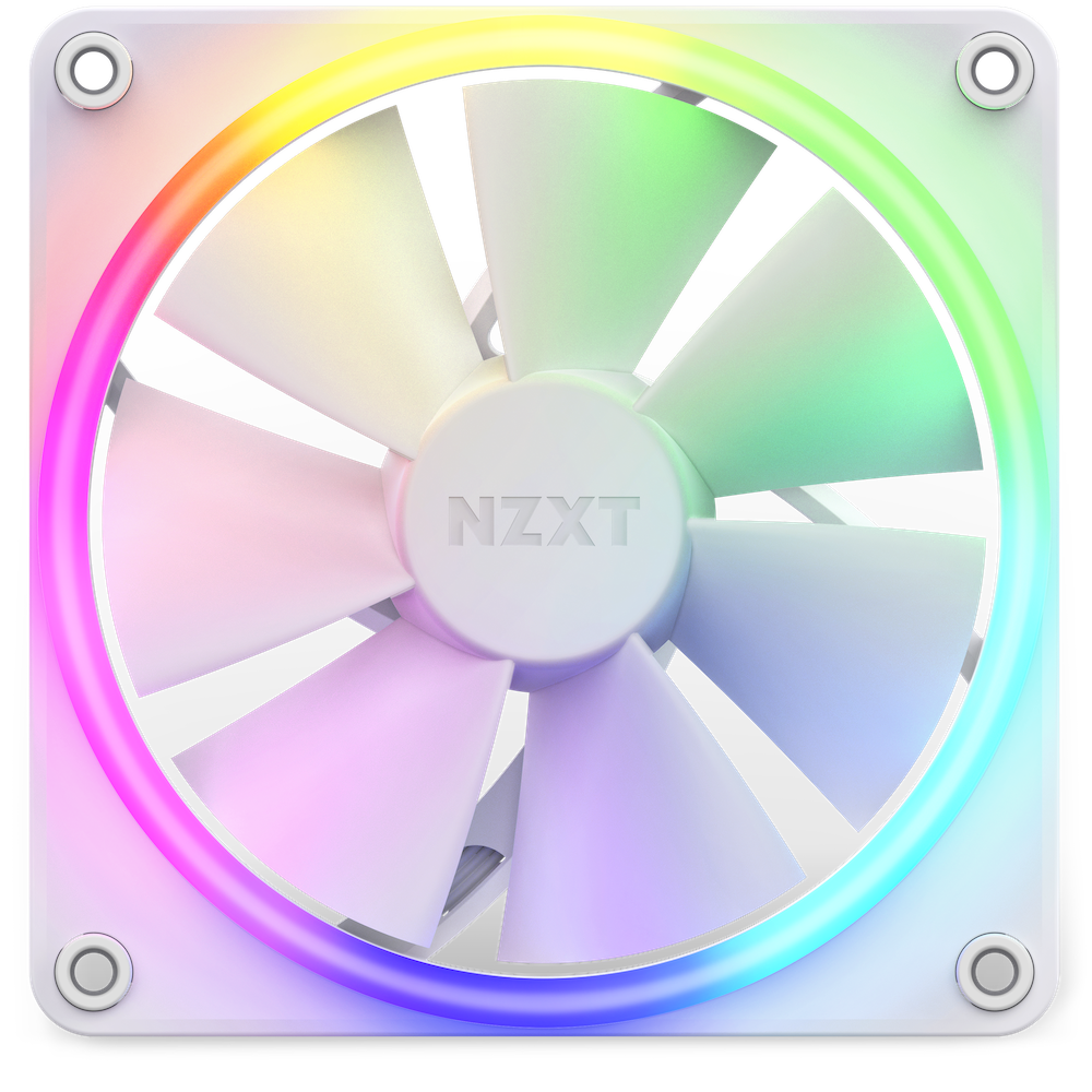 NZXT F120RGB 120MM RGB WHITE FAN - Cryptech