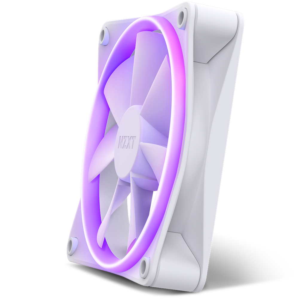 NZXT F120RGB 120MM RGB WHITE FAN - Cryptech