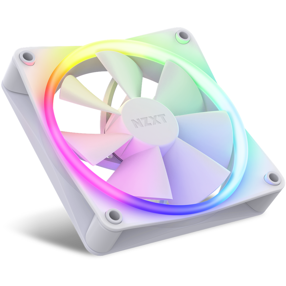 NZXT F120RGB 120MM RGB WHITE TRIPLE PACK FANS - Cryptech