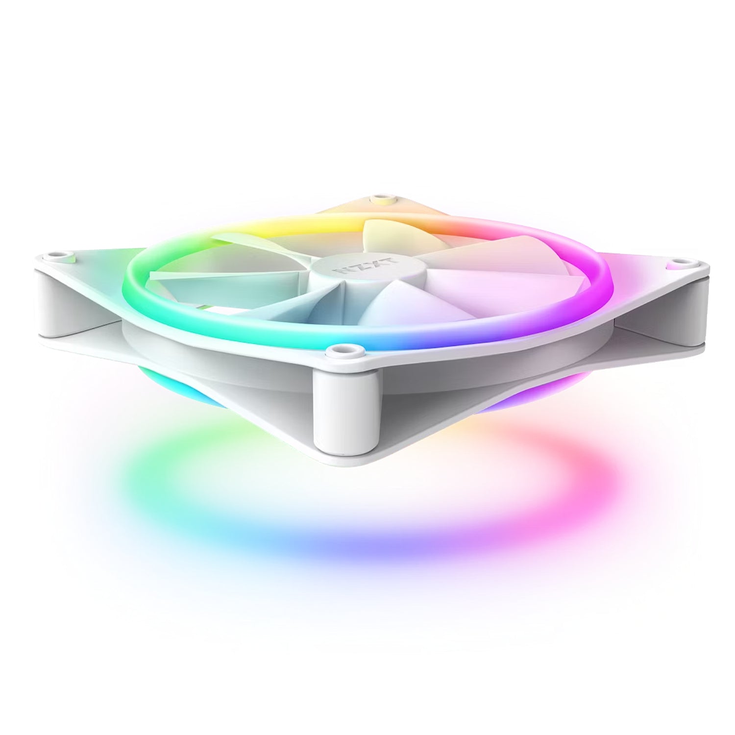 NZXT F140 RGB Duo 140mm Dual-Sided RGB Fan White