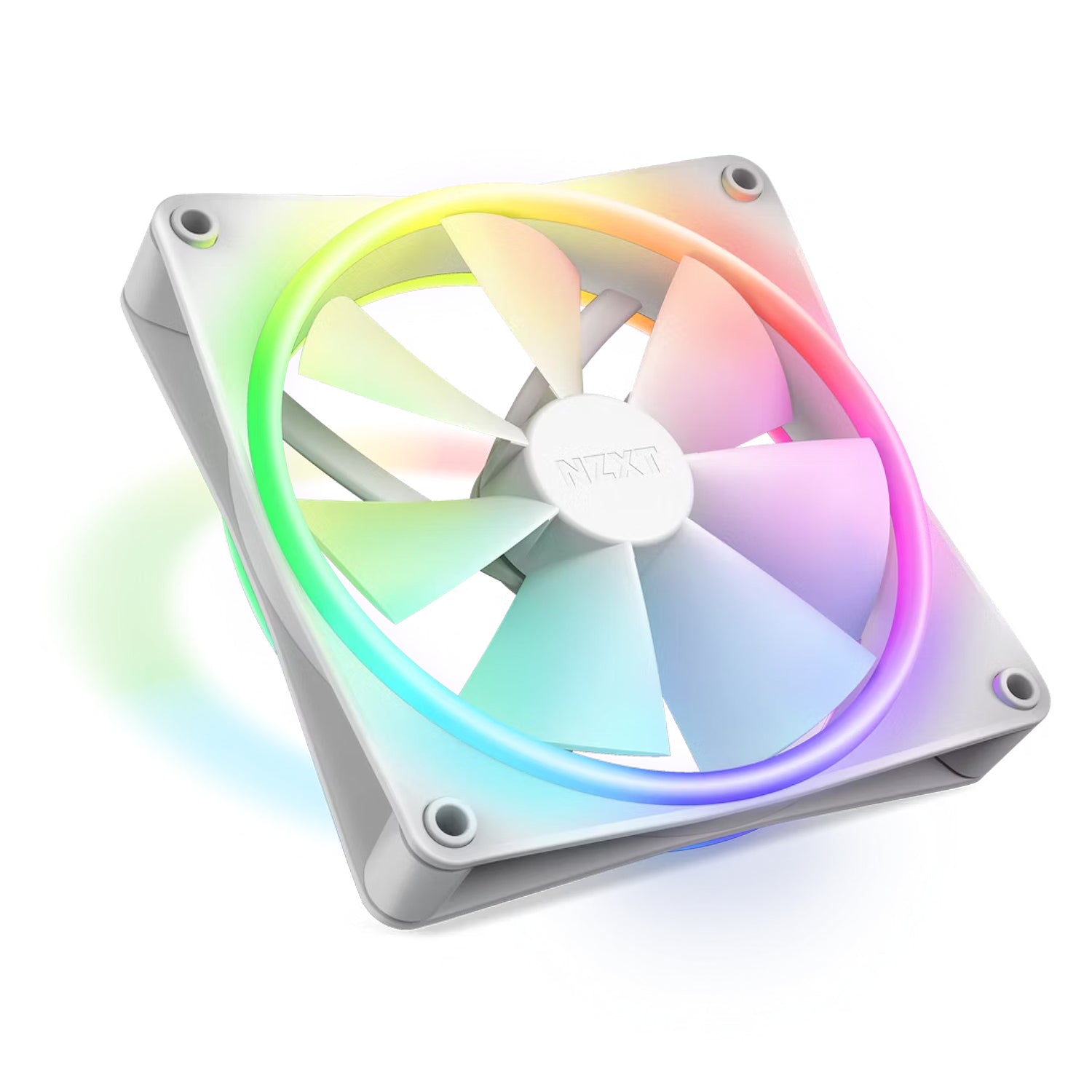 NZXT F140 RGB Duo 140mm Dual-Sided RGB Fan White