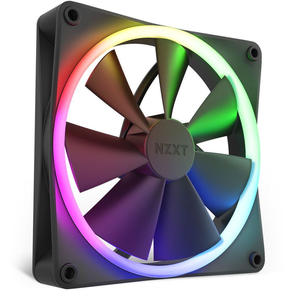 NZXT F140RGB 140MM RGB BLACK FAN - Cryptech