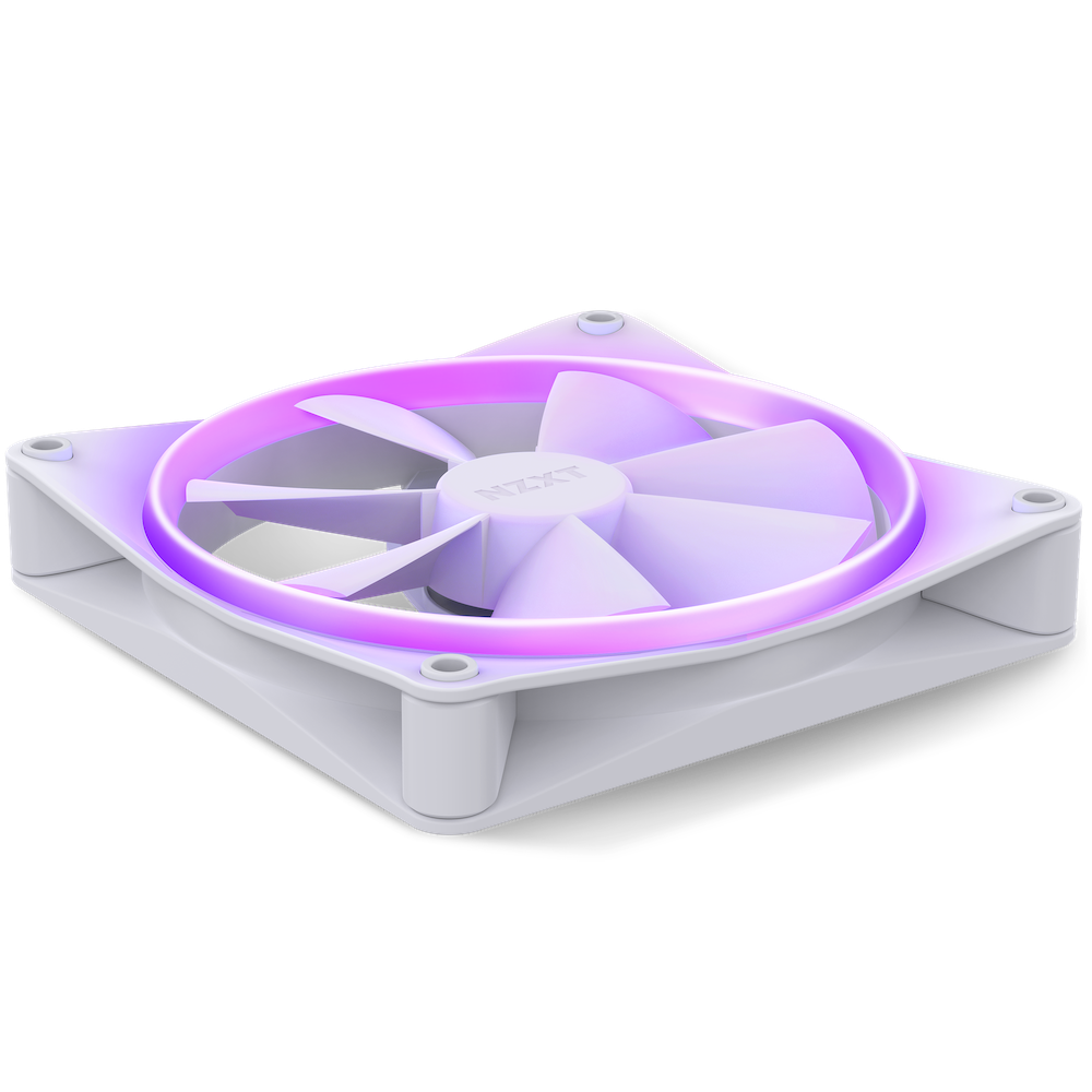 NZXT F140RGB 140MM RGB WHITE FAN - Cryptech