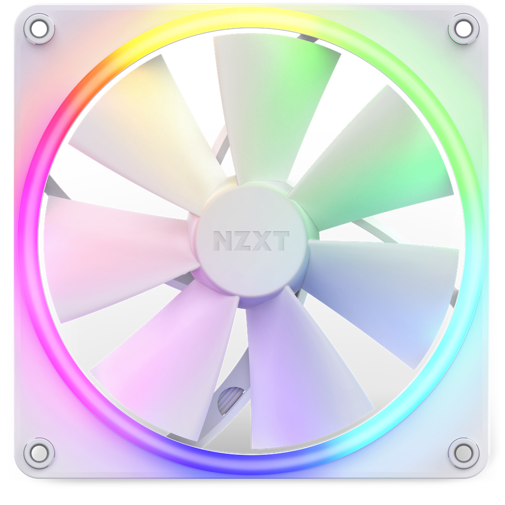 NZXT F140RGB 140MM RGB WHITE FAN - Cryptech